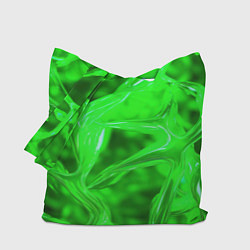 Сумка-шопер Geometry green, цвет: 3D-принт