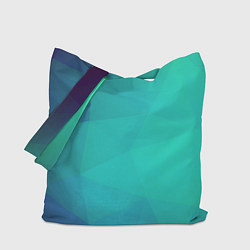 Сумка-шоппер Голубые грани