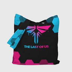 Сумка-шоппер The Last Of Us - neon gradient