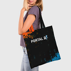 Сумка-шопер Portal game, цвет: 3D-принт — фото 2