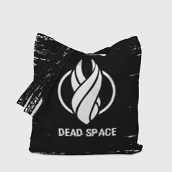 Сумка-шоппер Dead Space glitch на темном фоне