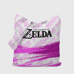 Сумка-шопер Zelda pro gaming: символ сверху, цвет: 3D-принт