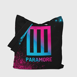 Сумка-шопер Paramore - neon gradient, цвет: 3D-принт