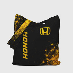Сумка-шоппер Honda - gold gradient: надпись, символ