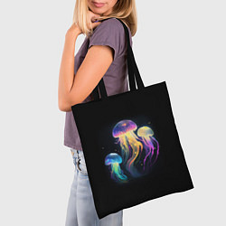 Сумка-шопер Танец медуз, цвет: 3D-принт — фото 2