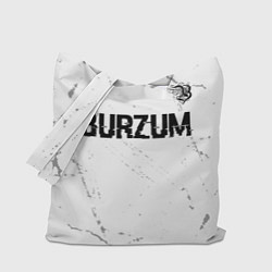 Сумка-шоппер Burzum glitch на светлом фоне посередине