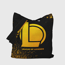 Сумка-шопер League of Legends - gold gradient, цвет: 3D-принт