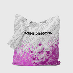 Сумка-шопер Imagine Dragons rock legends посередине, цвет: 3D-принт