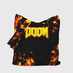Сумка-шопер Doom огненный марс, цвет: 3D-принт