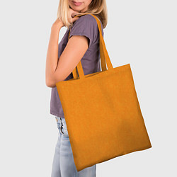 Сумка-шопер Жёлто-оранжевый текстура однотонный, цвет: 3D-принт — фото 2