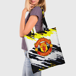 Сумка-шопер Манчестер Юнайтед клуб краски, цвет: 3D-принт — фото 2
