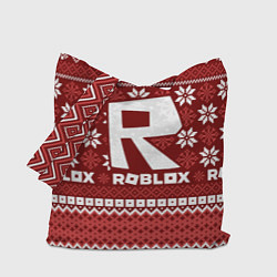 Сумка-шопер Roblox christmas sweater, цвет: 3D-принт