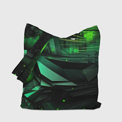 Сумка-шоппер Мир абстрактной зелени