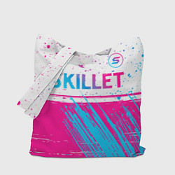 Сумка-шопер Skillet neon gradient style посередине, цвет: 3D-принт