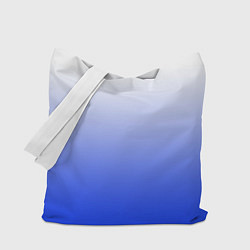 Сумка-шоппер Градиент бело-синий