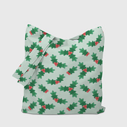 Сумка-шопер Рождественская омела, цвет: 3D-принт