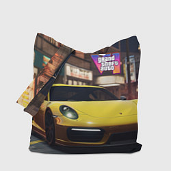 Сумка-шопер GTA 6 porshe, цвет: 3D-принт