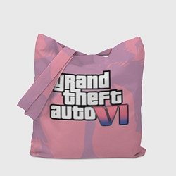 Сумка-шопер GTA 6 pink, цвет: 3D-принт