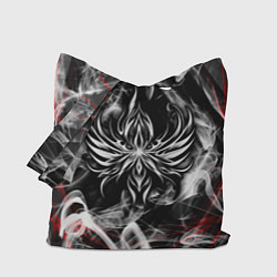 Сумка-шоппер Трайбл узор и дым