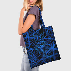 Сумка-шопер Fullmetal Alchemist - symbols, цвет: 3D-принт — фото 2