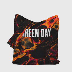 Сумка-шоппер Green Day red lava