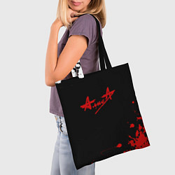 Сумка-шопер Алиса краски текстура рок, цвет: 3D-принт — фото 2
