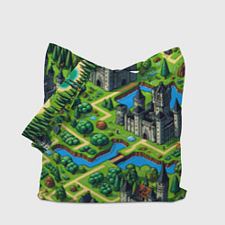 Сумка-шопер Heroes of Might and Magic - pixel map, цвет: 3D-принт