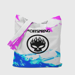 Сумка-шопер The Offspring неоновая абстракция, цвет: 3D-принт