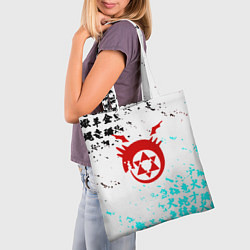 Сумка-шопер Fullmetal Alchemist japan, цвет: 3D-принт — фото 2