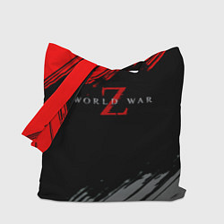 Сумка-шоппер World war z краски текстура