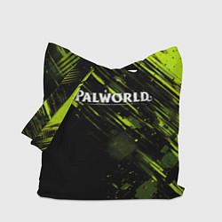 Сумка-шопер Palworld logo black green, цвет: 3D-принт