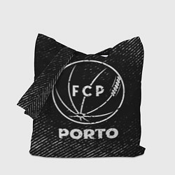 Сумка-шоппер Porto с потертостями на темном фоне