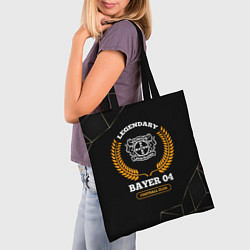 Сумка-шопер Лого Bayer 04 и надпись legendary football club на, цвет: 3D-принт — фото 2