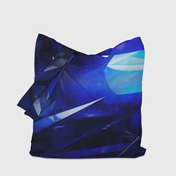 Сумка-шоппер Black and blue abstract background sport style