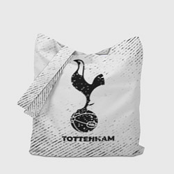Сумка-шоппер Tottenham с потертостями на светлом фоне