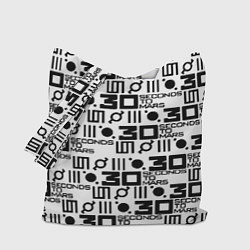 Сумка-шоппер Thirty Seconds to Mars pattern rock