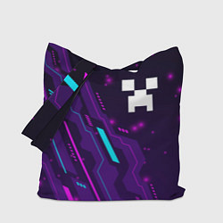 Сумка-шоппер Minecraft neon gaming