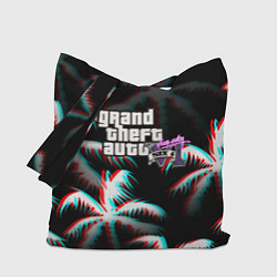 Сумка-шопер GTA 6 vice city glitch, цвет: 3D-принт