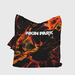 Сумка-шопер Linkin Park red lava, цвет: 3D-принт