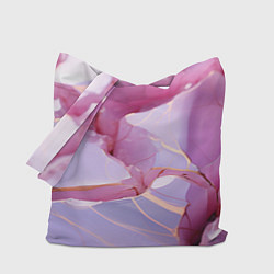 Сумка-шопер Куски розового мрамора, цвет: 3D-принт