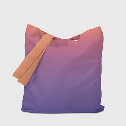 Сумка-шоппер Градиент закатное небо желтый фиолетовый