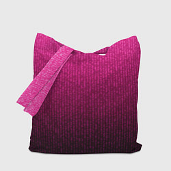 Сумка-шоппер Яркий розовый градиент полоска