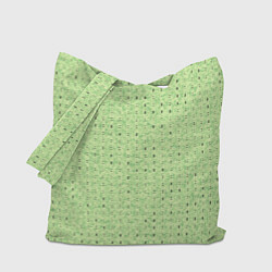 Сумка-шоппер Салатовый паттерн в мелкую полосочку
