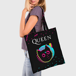 Сумка-шопер Queen - rock star cat, цвет: 3D-принт — фото 2