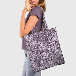 Сумка-шопер Сине-розовый текстура камень, цвет: 3D-принт — фото 2