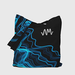 Сумка-шопер Arctic Monkeys sound wave, цвет: 3D-принт