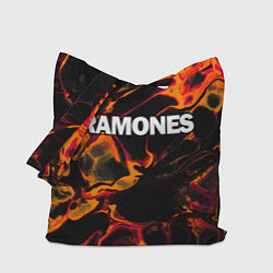 Сумка-шоппер Ramones red lava