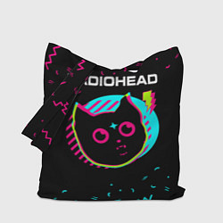 Сумка-шопер Radiohead - rock star cat, цвет: 3D-принт