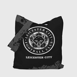 Сумка-шопер Leicester City sport на темном фоне, цвет: 3D-принт