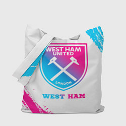 Сумка-шоппер West Ham neon gradient style